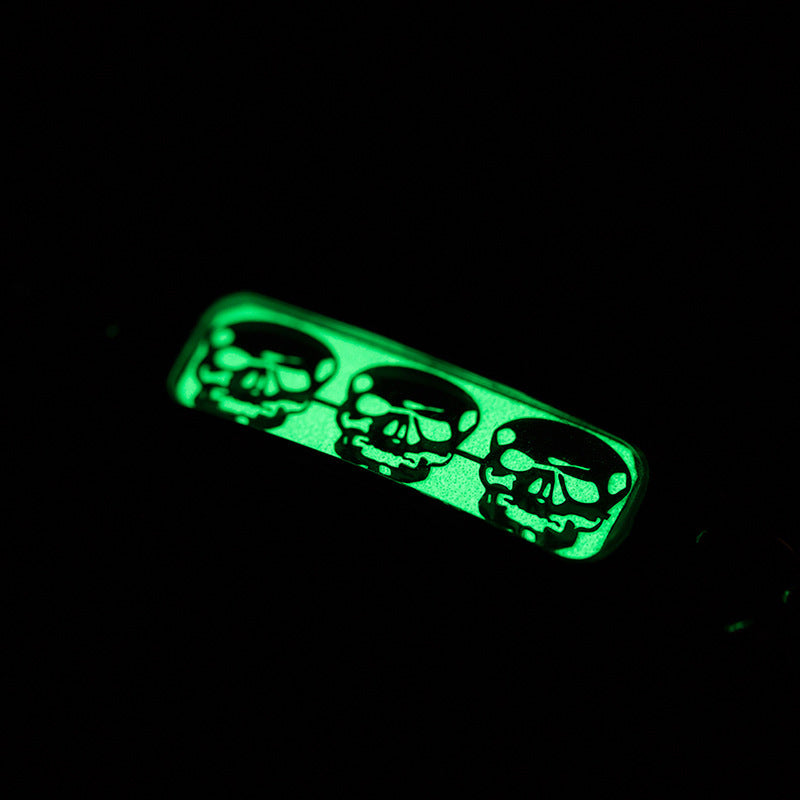 Mens Luminous Skull Titanium Steel Bracelet - Lakd London