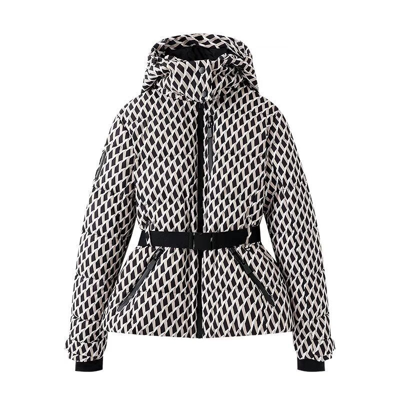 Women's Waist Slimming Jacket With Belt | Cotton-padded Winter Jacket