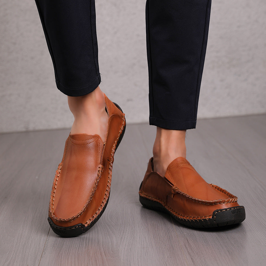 Men's Casual Loafers | Lightweight Non-slip Leather Shoes