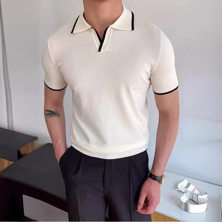 Men's Casual Cotton Polo Shirt Comfortable Summer Everyday Wear Style