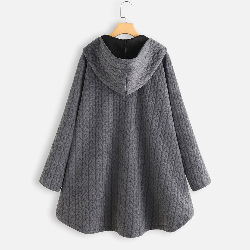 Womens Cotton Winter Jacket | Hooded Long Parka