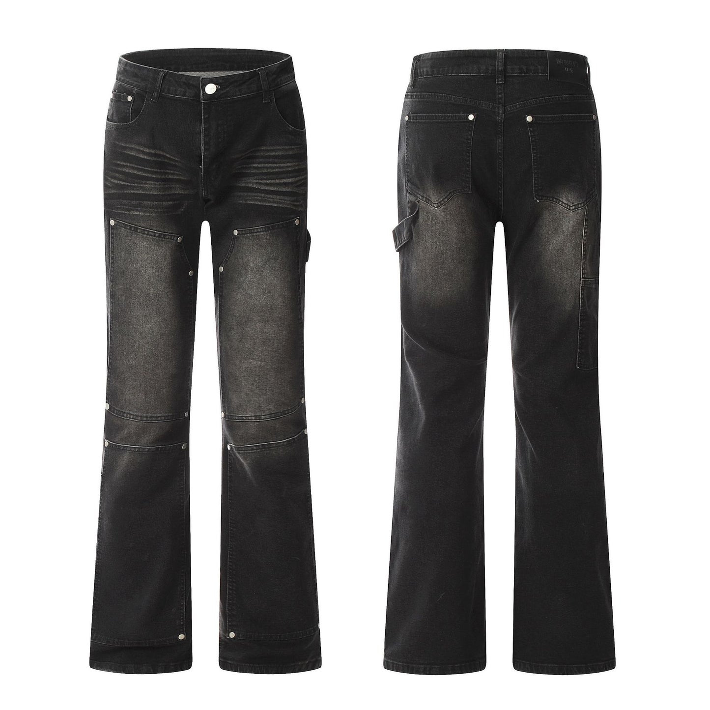 Womens Washed High Street Vintage Jeans Skinny Jeans | Loose fit Biker Pants