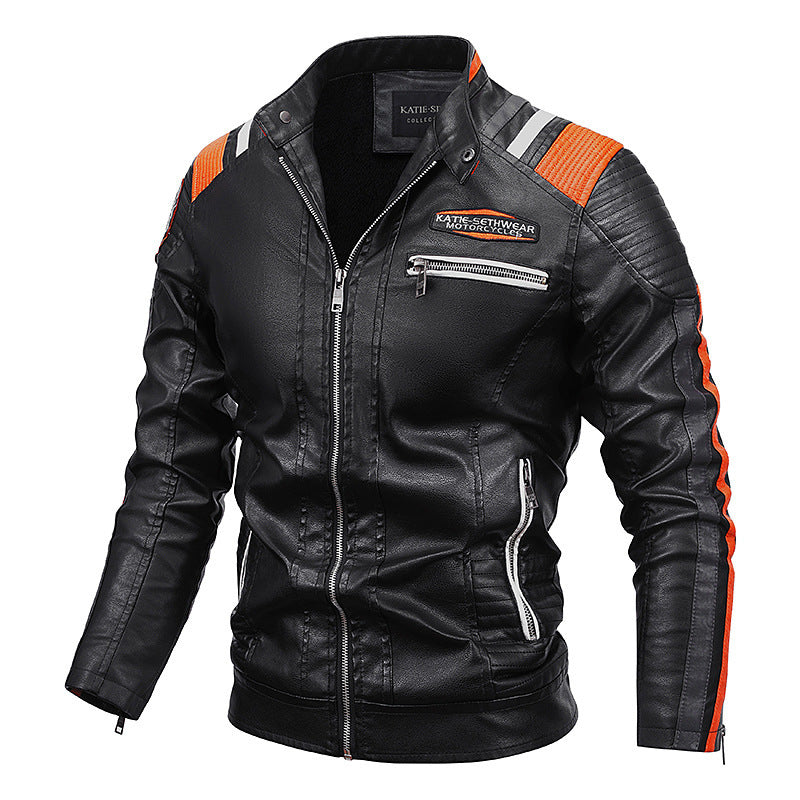 Mens Motorcycle Leather Coat | ZipperJacket - LAKD London