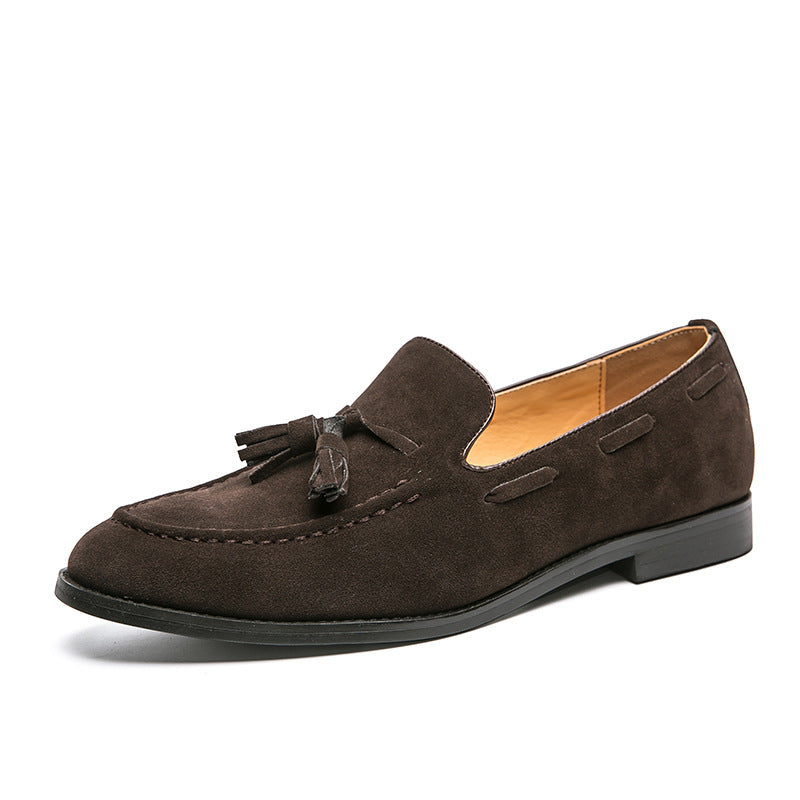 British Style Men's Tassel Loafers - Low top Leather Shoes