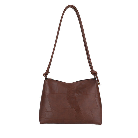 Womens Portable One Shoulder Retro Large Capacity Tote Bag by Lakd London