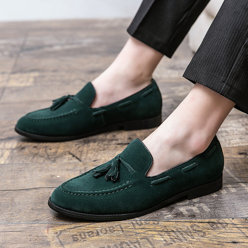 British Style Men's Tassel Loafers - Low top Leather Shoes