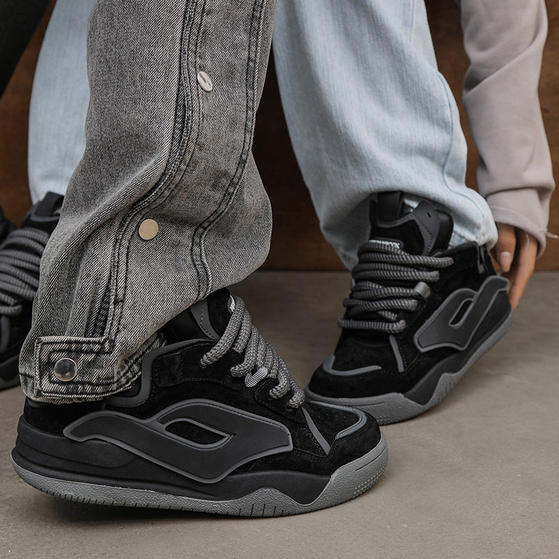 Niche Men Couple Heightened Sneakers | Thick Chunky Shoes Unisex
