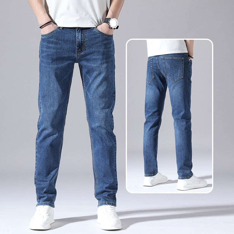Mens Retro Jeans Straight Loose Casual Cut by Lakd London