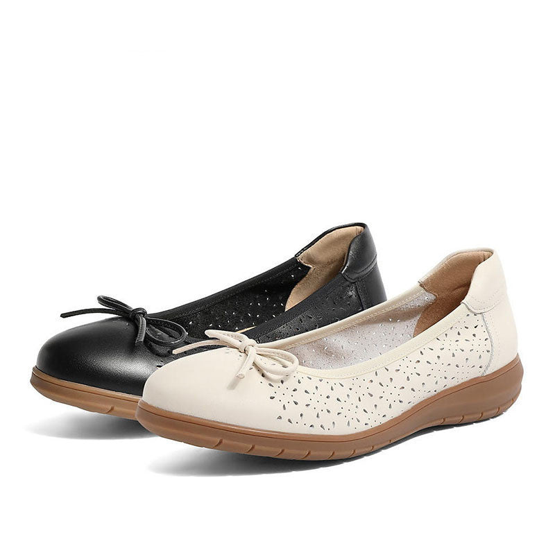 Womens Soft Bottom Breathable Pumps | Cowhide Leather Shoes