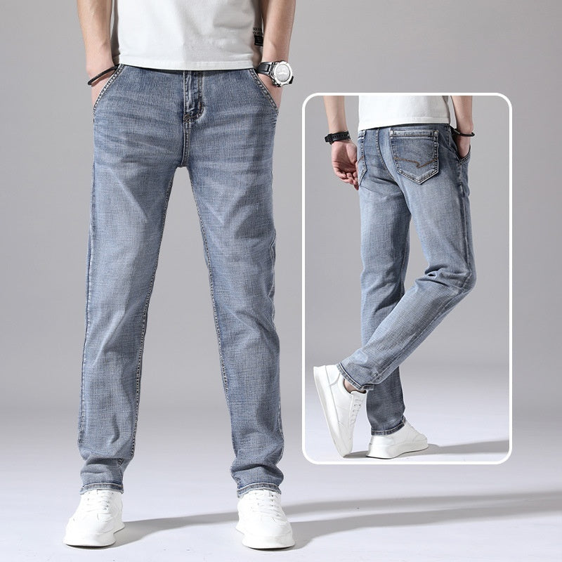 Mens Retro Jeans Straight Loose Casual Cut by Lakd London