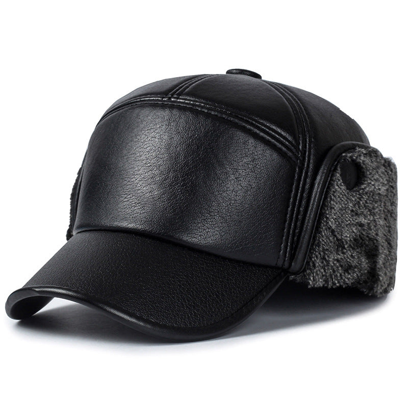 Mens Leather Baseball Cap | Middle age Vintage - Lakd London