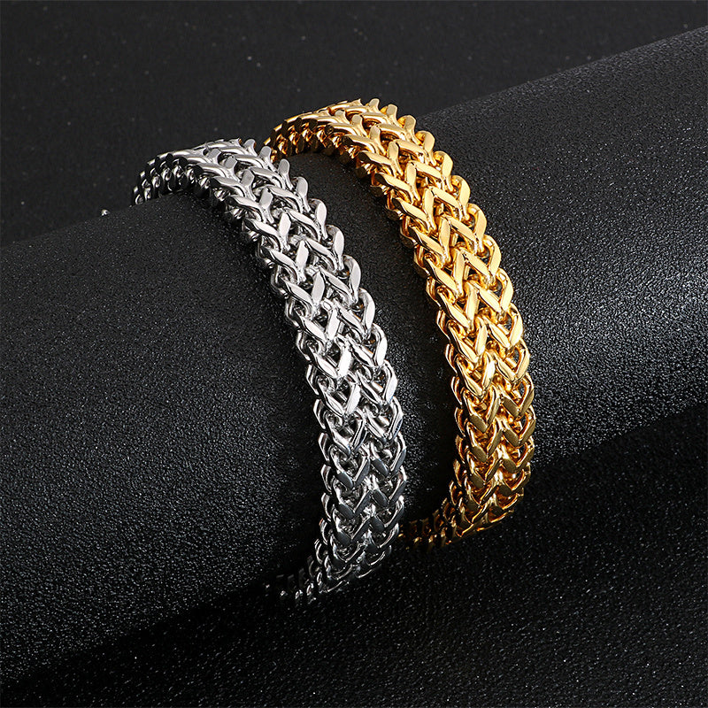 Rock Viking Wolf Charm Bracelet - Lakd London