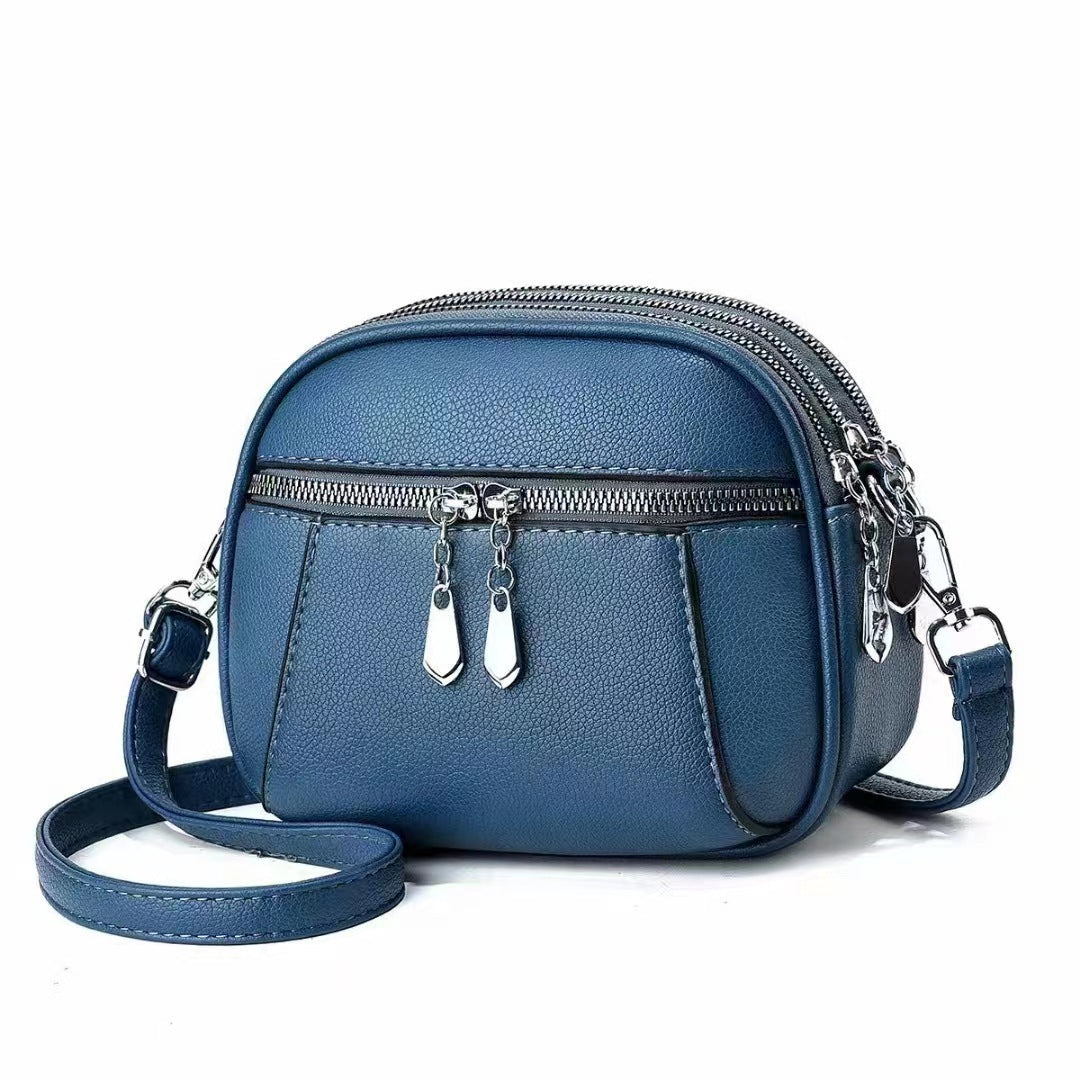 Womens Round Shoulder Bag | Multi-pocket Large Capacity Crossbody Bag