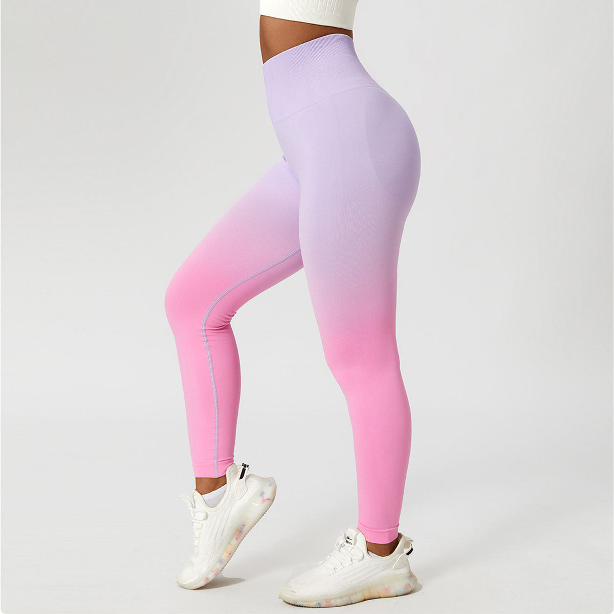 Gradient Fitness High Waist Sportswear Tight Outdoor Pants by Lakd London