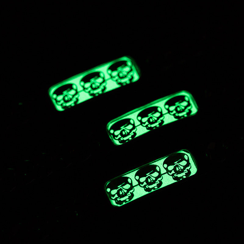 Mens Luminous Skull Titanium Steel Bracelet - Lakd London