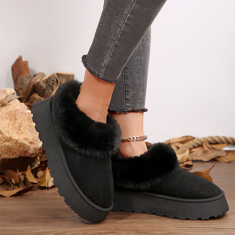 Women's Winter Indoor And Outdoor Home Cotton Plush Boots