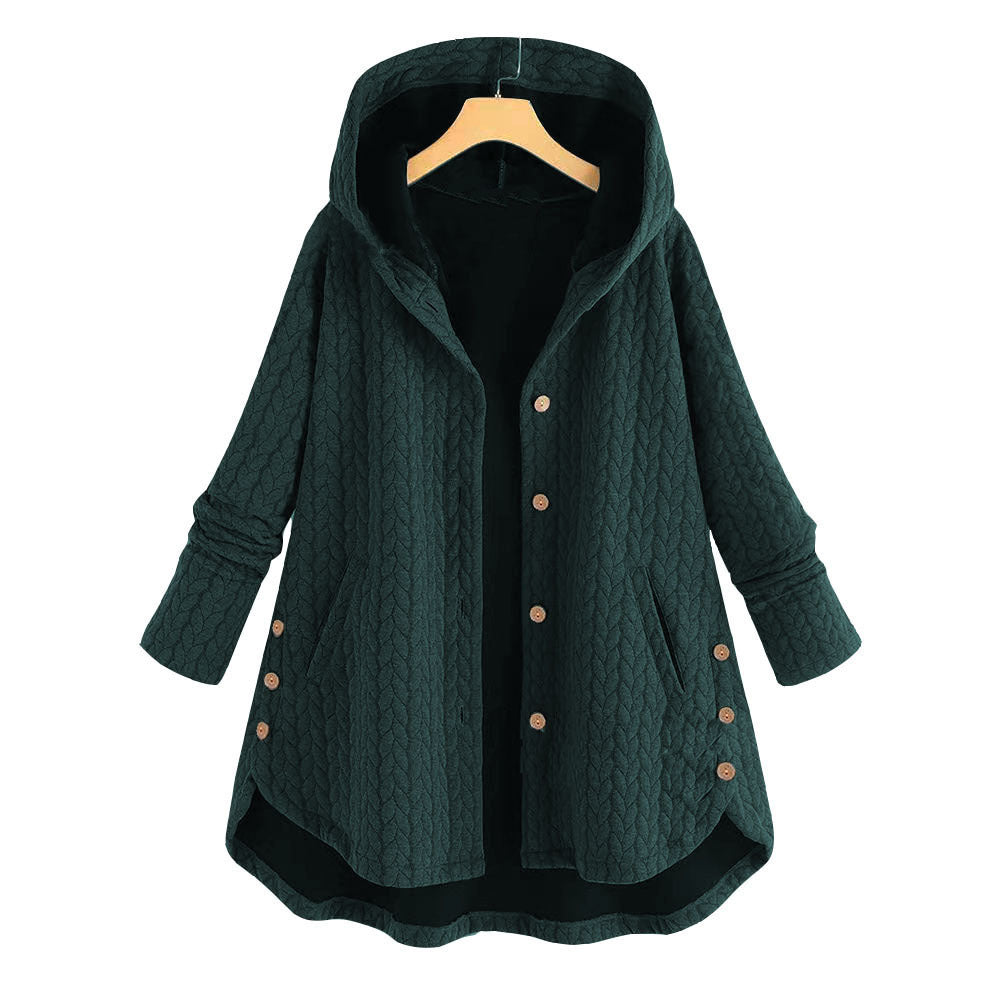 Womens Cotton Winter Jacket | Hooded Long Parka