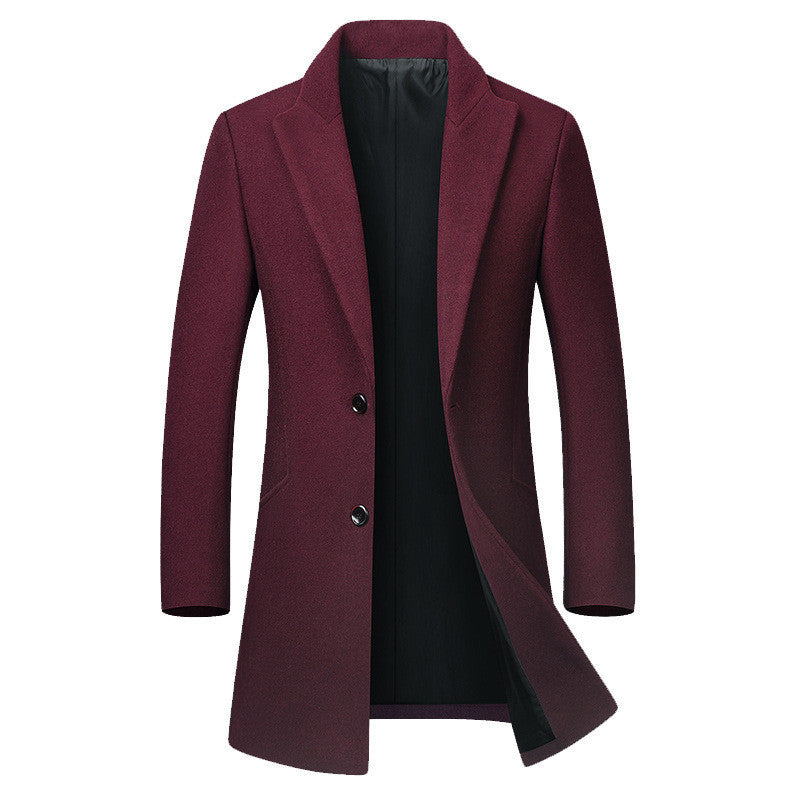 Men's long woolen trench coat | Old Money Classic Coats
