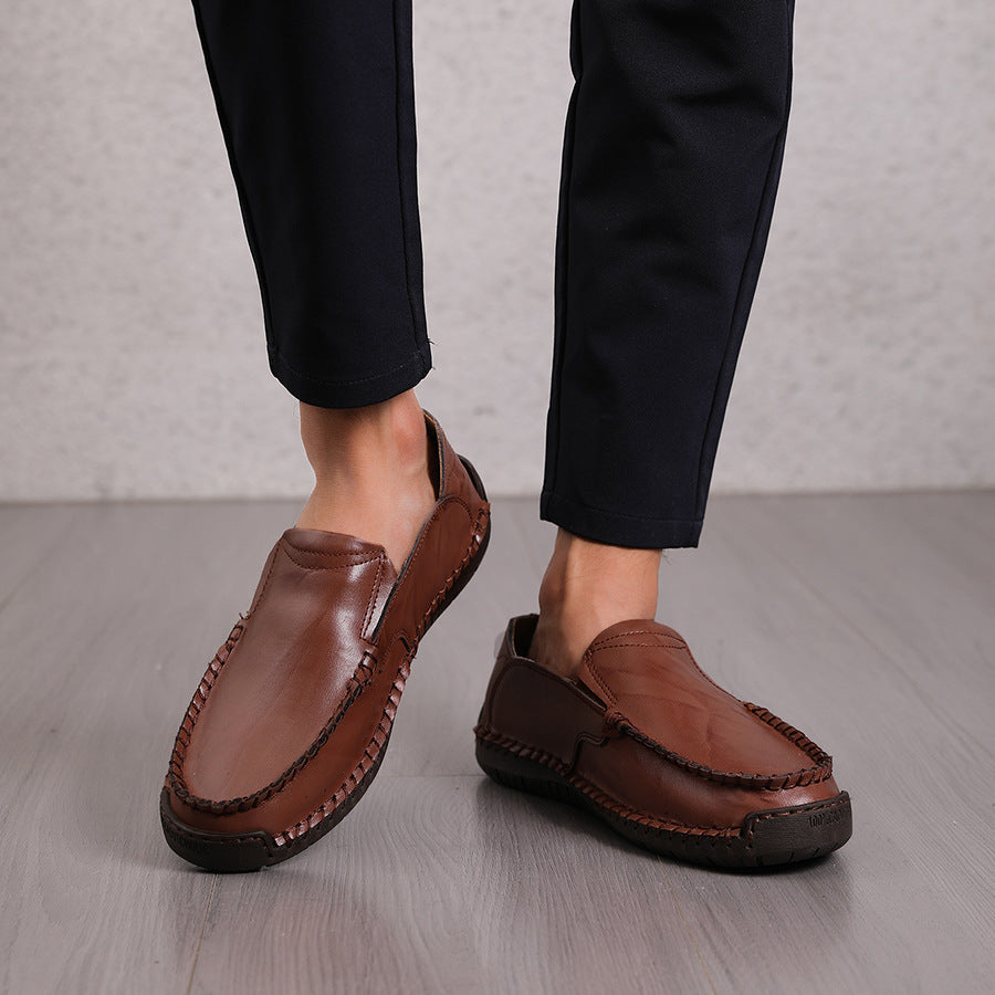 Men's Casual Loafers | Lightweight Non-slip Leather Shoes