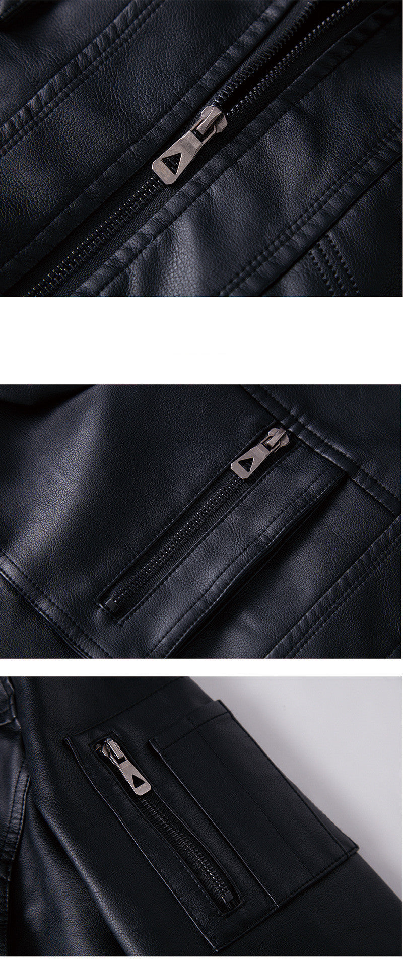 Men's Hooded washed leather jacket | Vintage Style with Velvet Lining