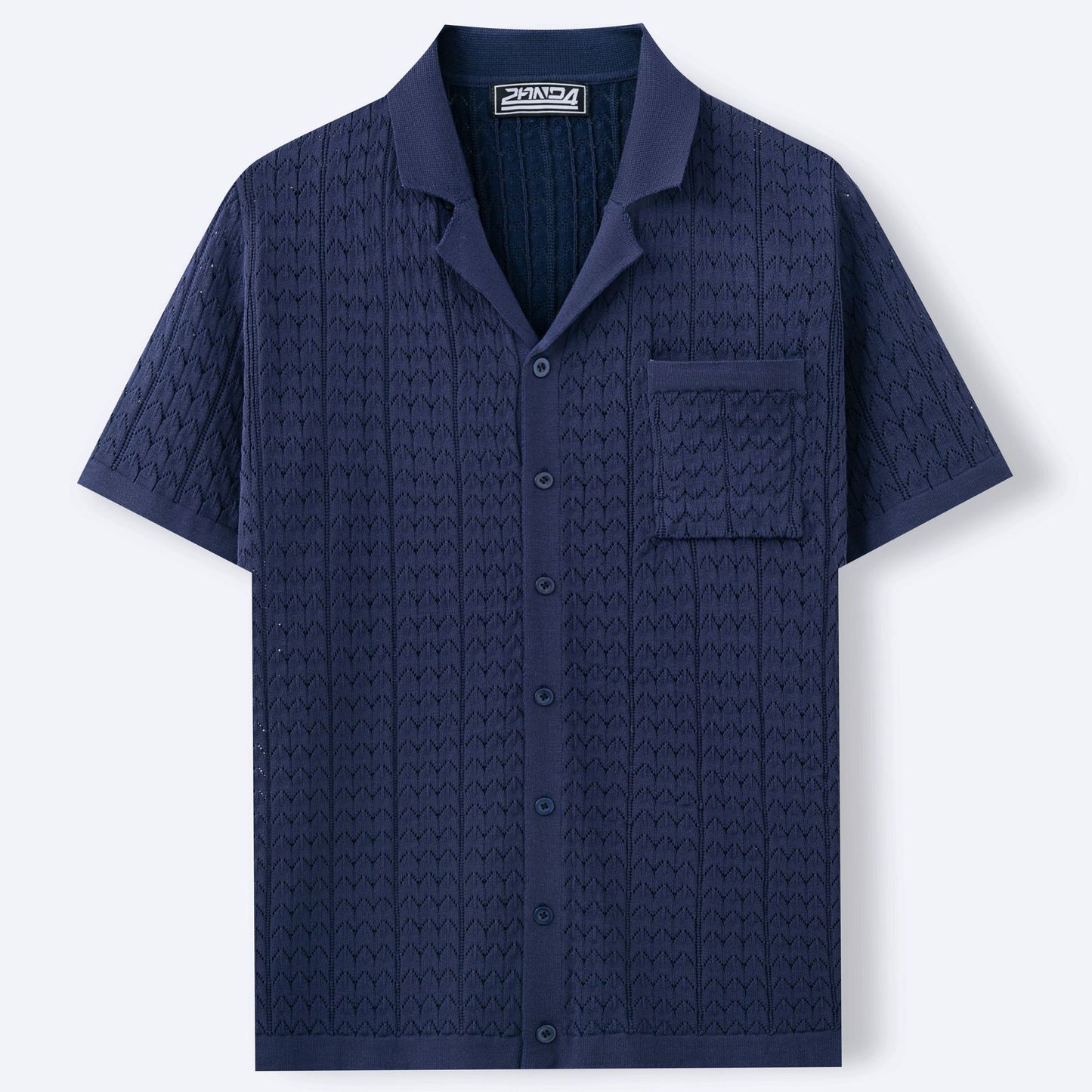Mens Summer Half sleeve Shirt | Short Sleeve Cuban Collar Knitted Polo Shirt