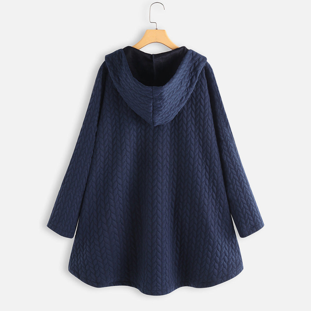 Womens Cotton Winter Jacket | Hooded Long Parka