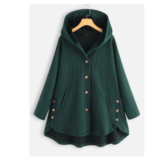 Womens Cotton Winter Jacket | Hooded Long Parka