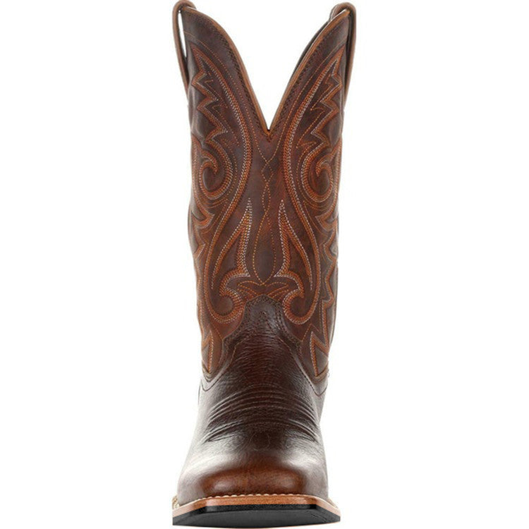 Wide Head Western High Tube Cowboy Boots - Thermal Insulation by Lakd London
