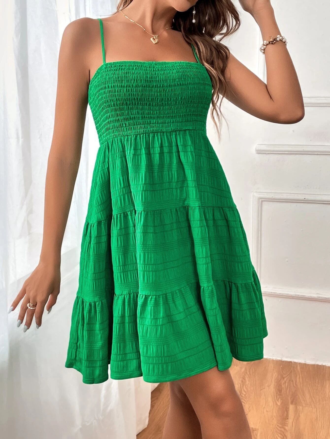 Women's Pure Color All-matching Texture Dress by Lakd London