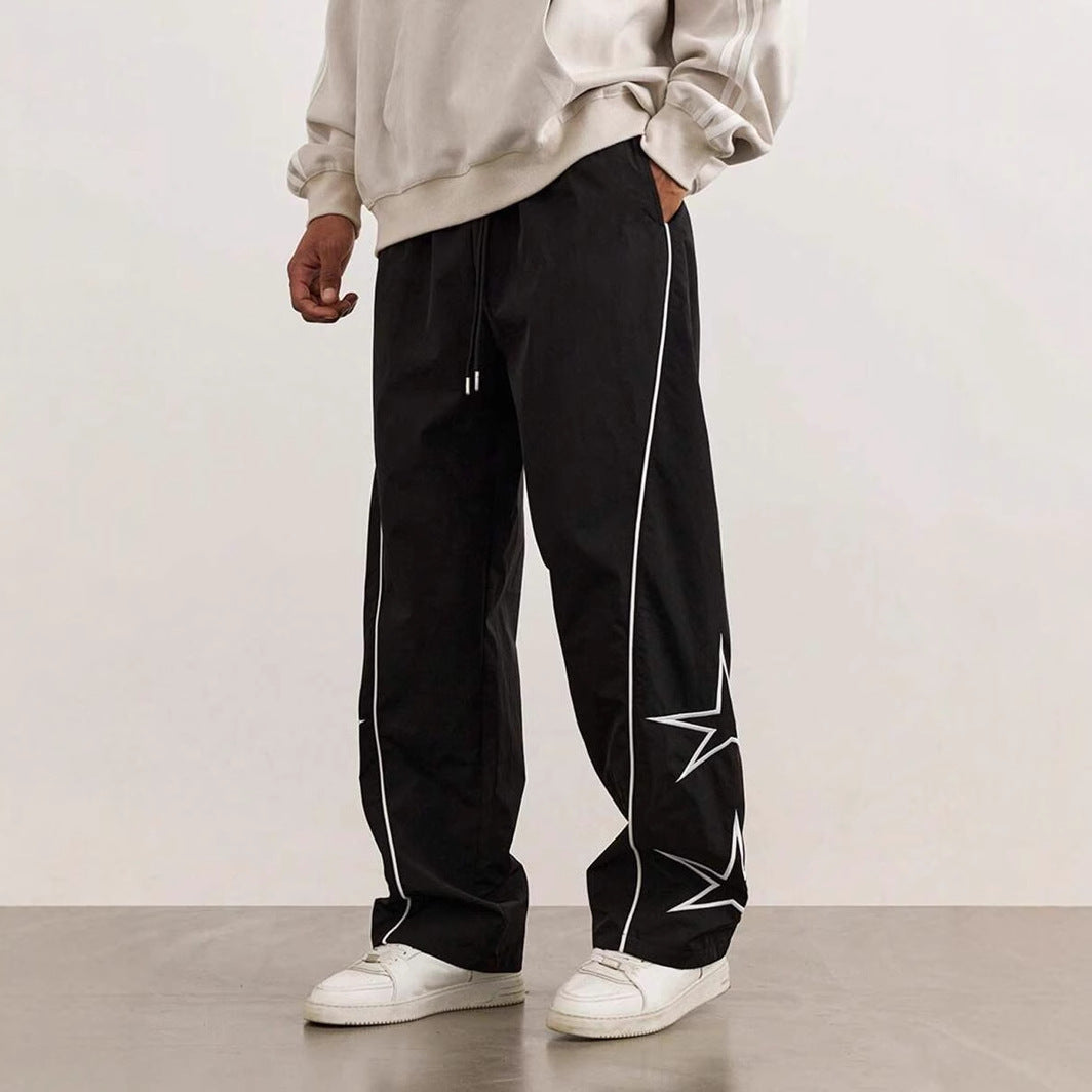 Embroidered Street Retro Trousers by Lakd London