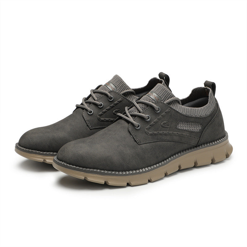 Mens Breathable Suede Leather Shoes | Rubber Sole Sneakers - LAKD London