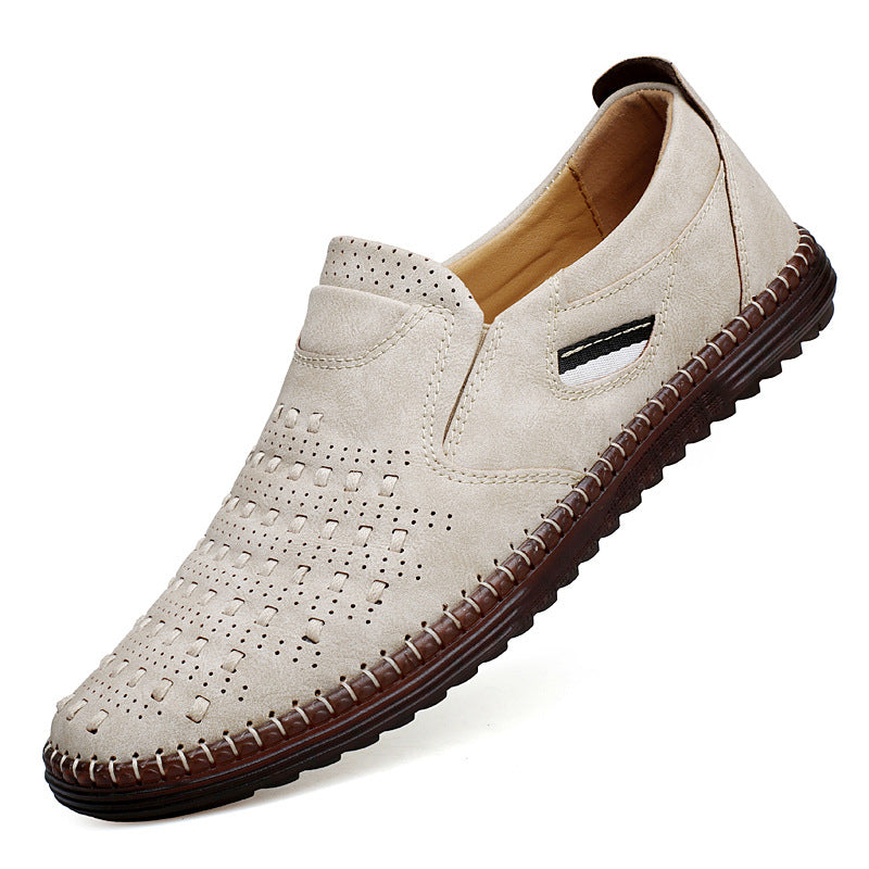 Mens Outdoor Leisure Slip-on Flat Shoes | Handmade Leather - LAKD London