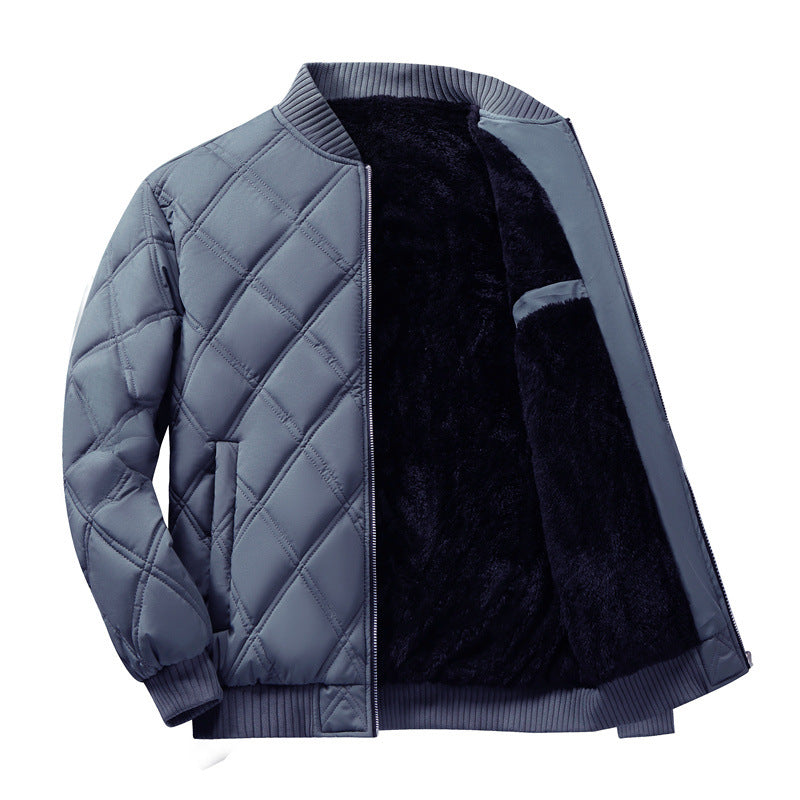 Men's Padded Fleece Lined Coat | Woolen Fur Jacket - LAKD London