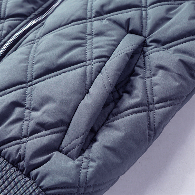 Men's Padded Fleece Lined Coat | Woolen Fur Jacket - LAKD London