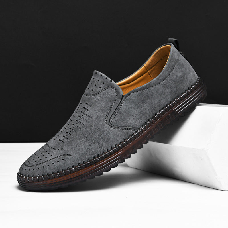 Men's Outdoor Casual Flat Slip-on | Suede Leather Shoes - LAKD London