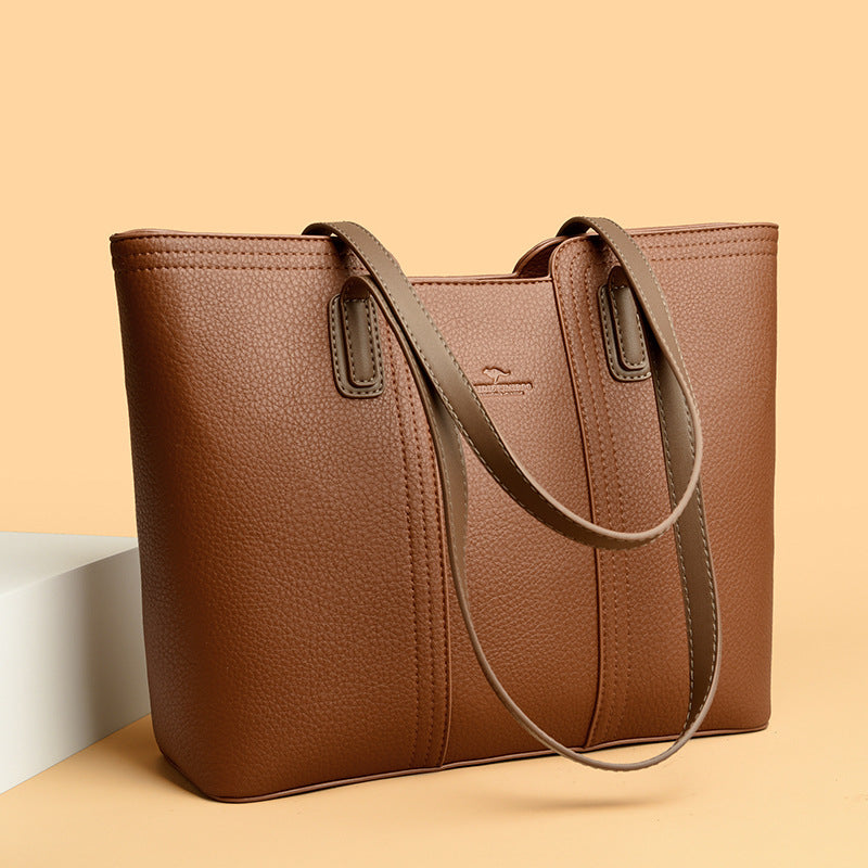 Women's One Shoulder Leather Handbag by Lakd London