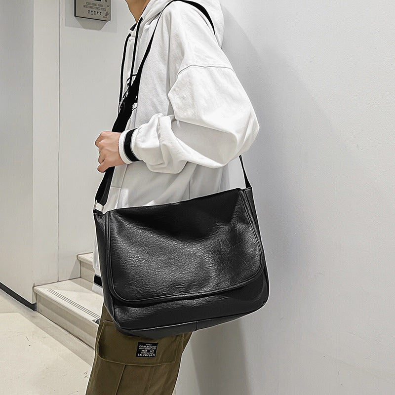 Men's British Style Simple Vintage Messenger Bag by Lakd London