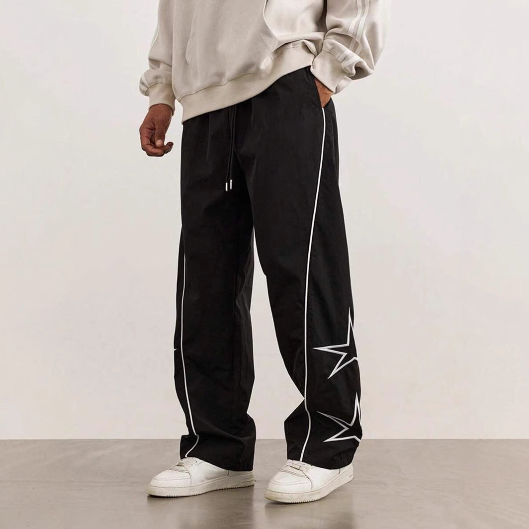 Embroidered Street Retro Trousers by Lakd London