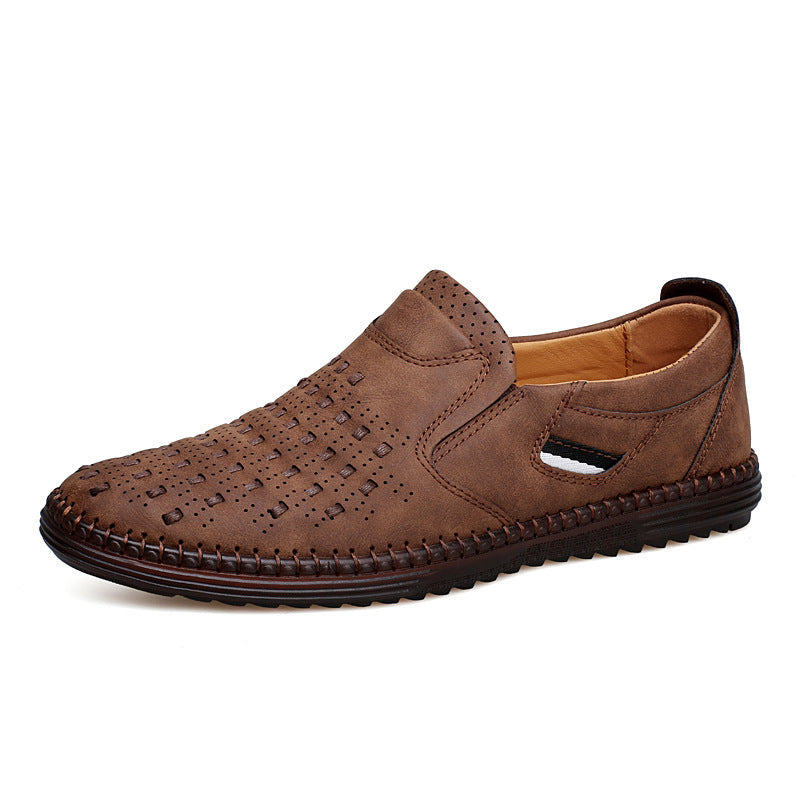 Mens Outdoor Leisure Slip-on Flat Shoes | Handmade Leather - LAKD London