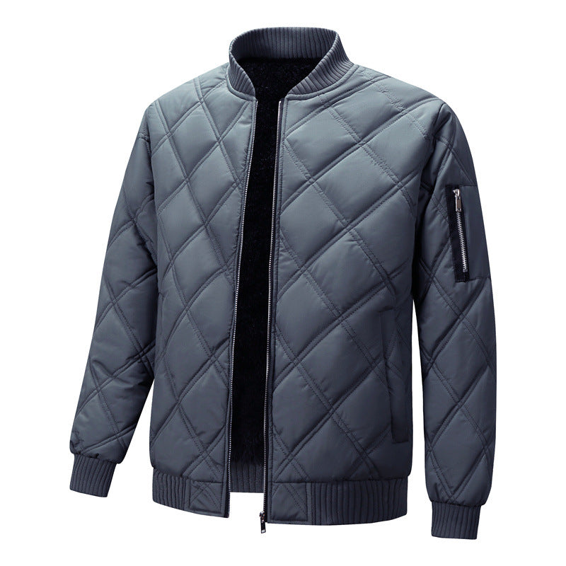 Men's Padded Fleece Lined Coat | Woolen Fur Jacket - LAKD London