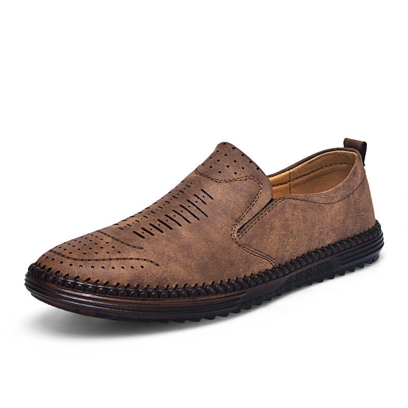 Men's Outdoor Casual Flat Slip-on | Suede Leather Shoes - LAKD London