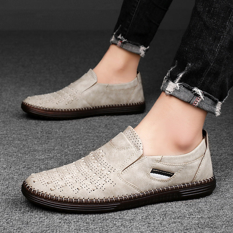 Mens Outdoor Leisure Slip-on Flat Shoes | Handmade Leather - LAKD London