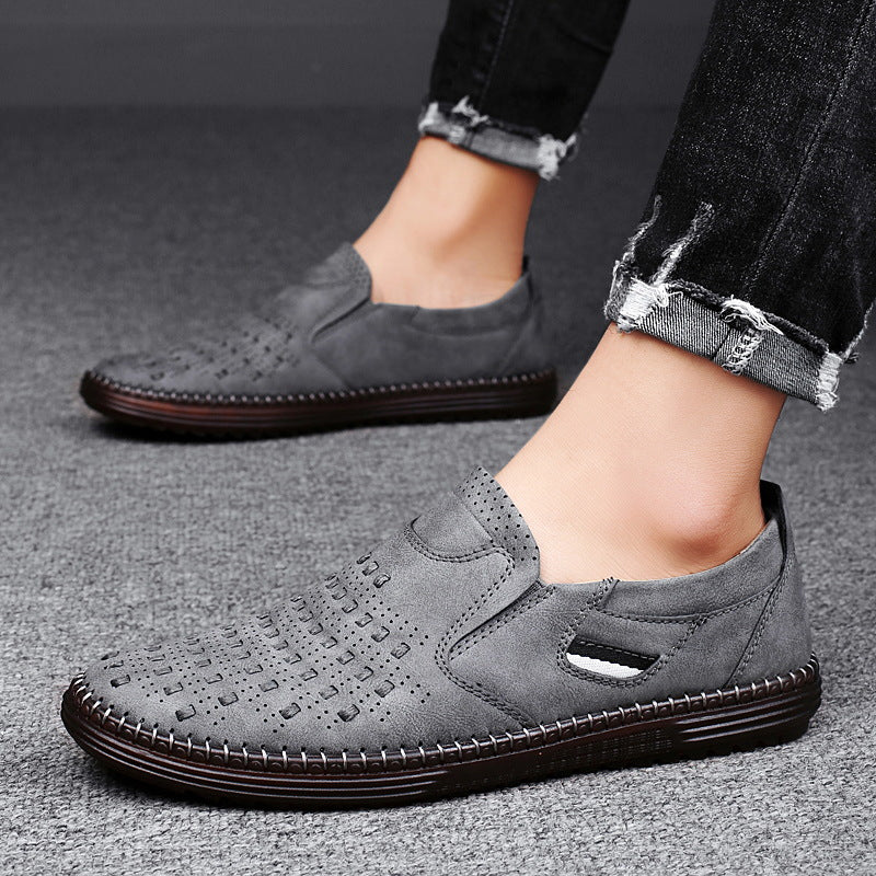 Mens Outdoor Leisure Slip-on Flat Shoes | Handmade Leather - LAKD London