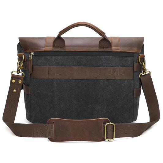 Casual Men's Canvas Messenger Shoulder Bag by Lakd London