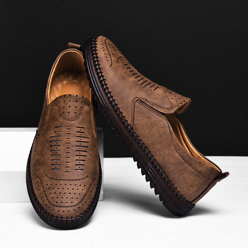 Men's Outdoor Casual Flat Slip-on | Suede Leather Shoes - LAKD London