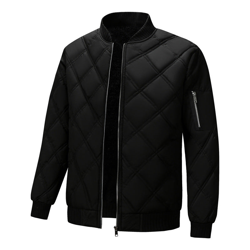 Men's Padded Fleece Lined Coat | Woolen Fur Jacket - LAKD London