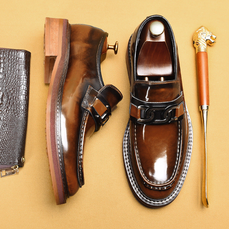 Mens Business Casual Loafers | Horsebit Buckle British Style - LAKD London