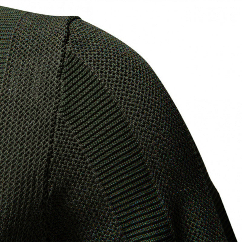 Men's Summer Textured Polo Shirt | Striped Hollow Short Sleeve
