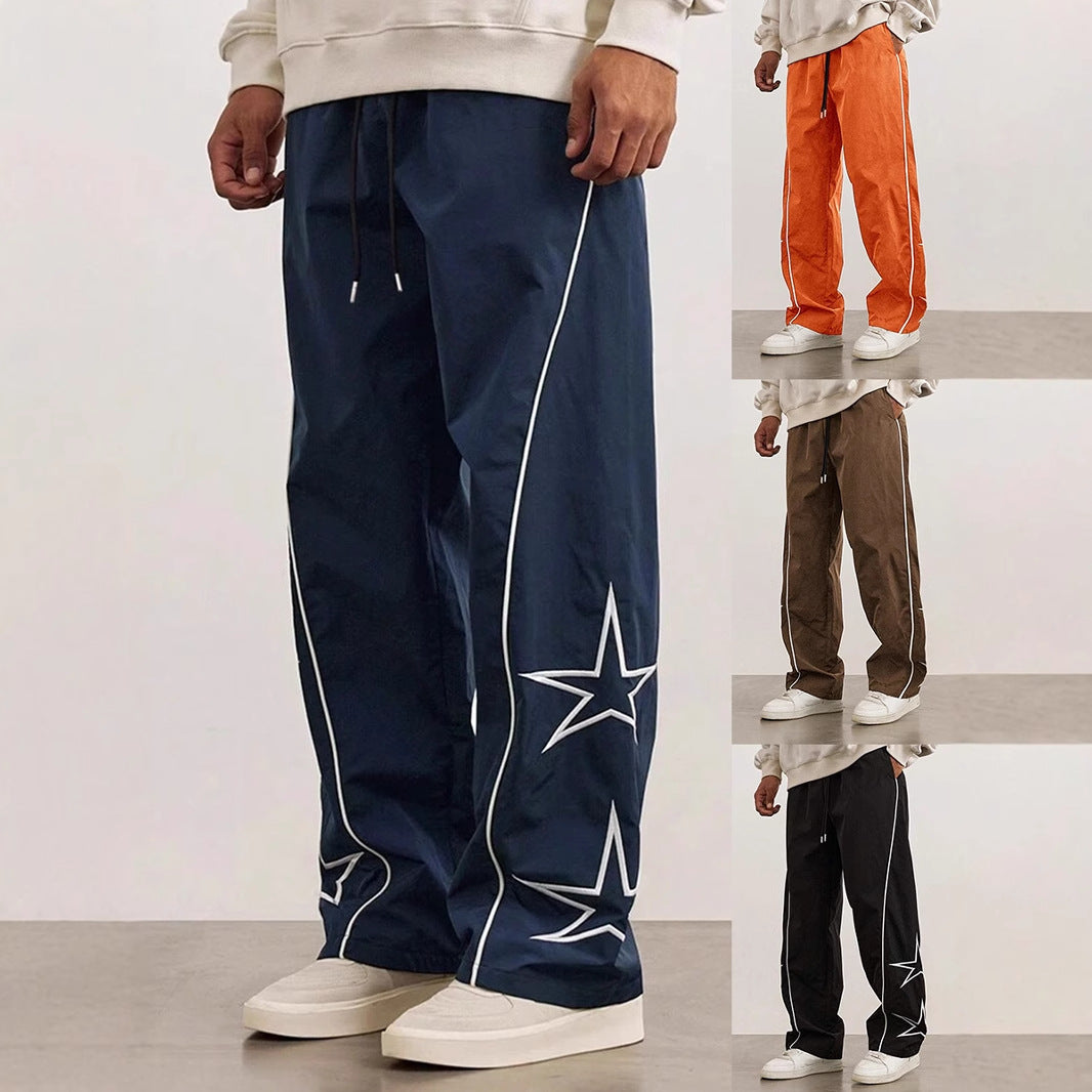Embroidered Street Retro Trousers by Lakd London
