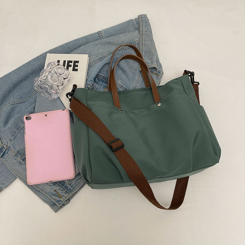 Womens Casual Simple Shoulder Tote Bag Large Capacity by Lakd London